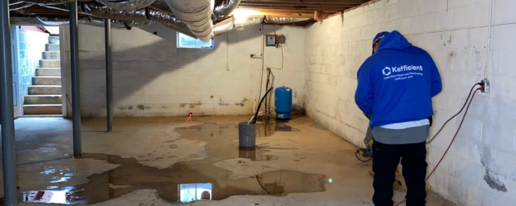 Wet basement problem 2 | Basement Waterproofing Richmond | Kefficient
