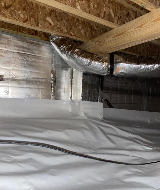 Waterproofed Crawl Space In Richmond | Crawl Space Waterproofing | Kefficient