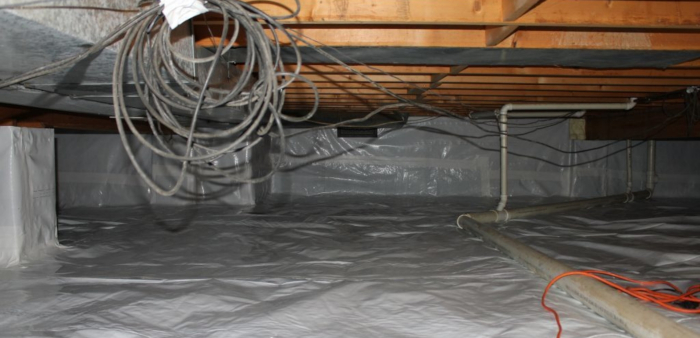 Supported Crawl Space After | Home Support Beam Repair Richmond | Kefficient