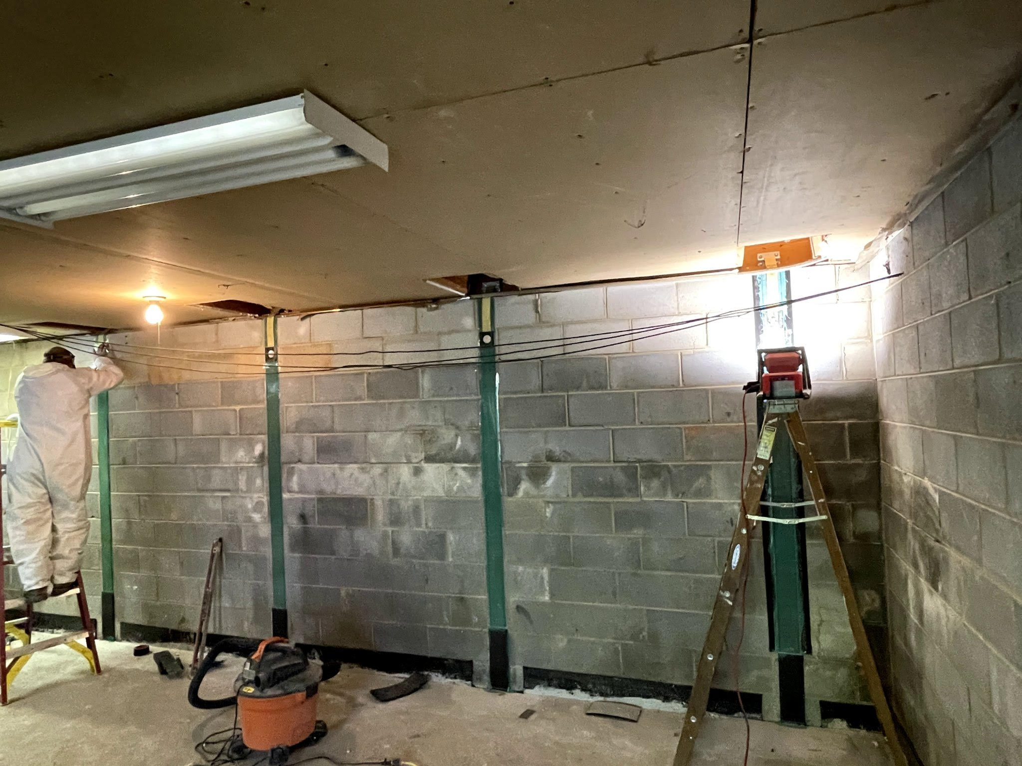 Carbon Fiber Basement Wall Repair After | Kefficient | Richmond