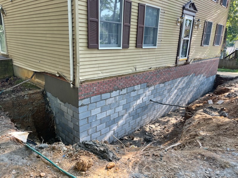 A Stabilized Foundation After Helical Pier Installation In Richmond | Kefficient