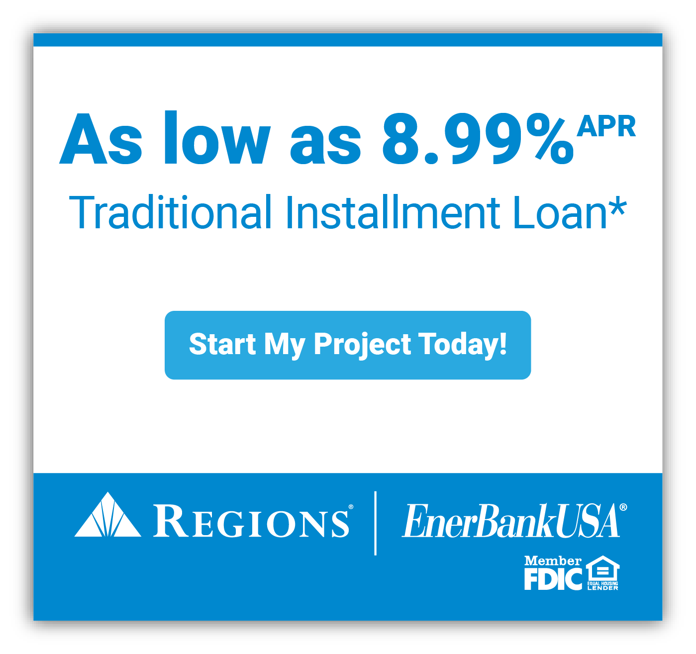 Click to start a project with a traditional installment loan.