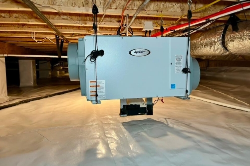 Encapsulated Crawl Space with a Dehumidifier